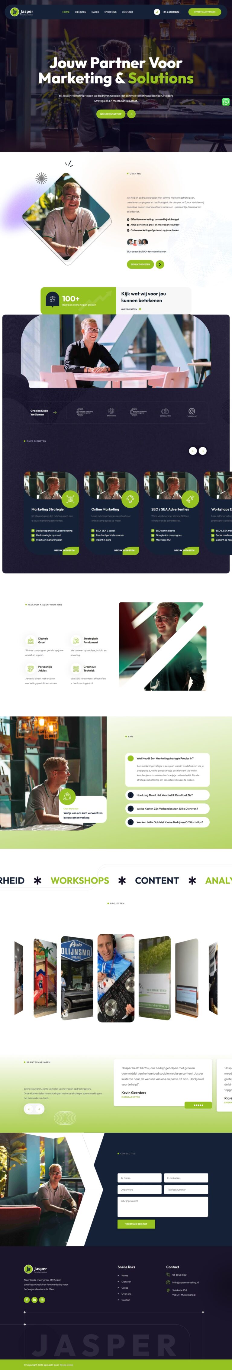 Website opsyk portfolio marketing jasper