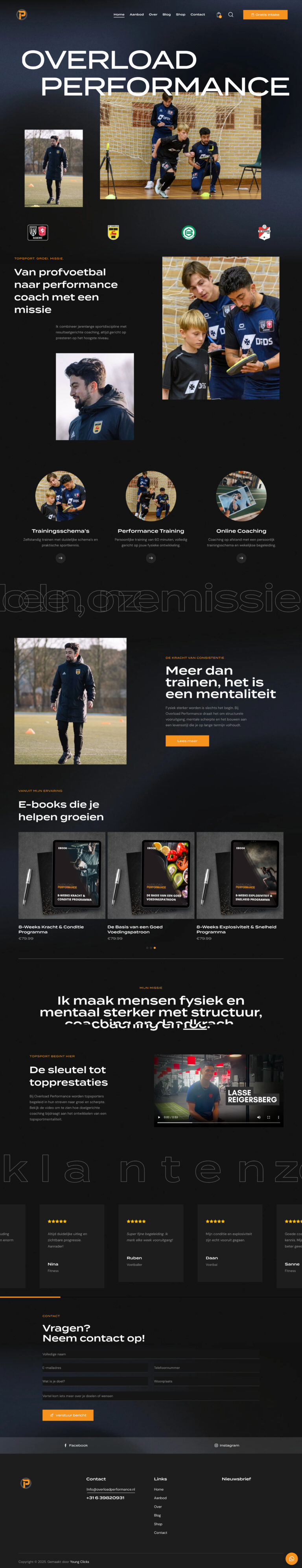 Opsyk digitaal bureau friesland website maken prijs Overload performance training