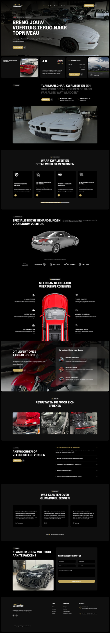 Glimmobiel website portfolio marketing opsyk friesland